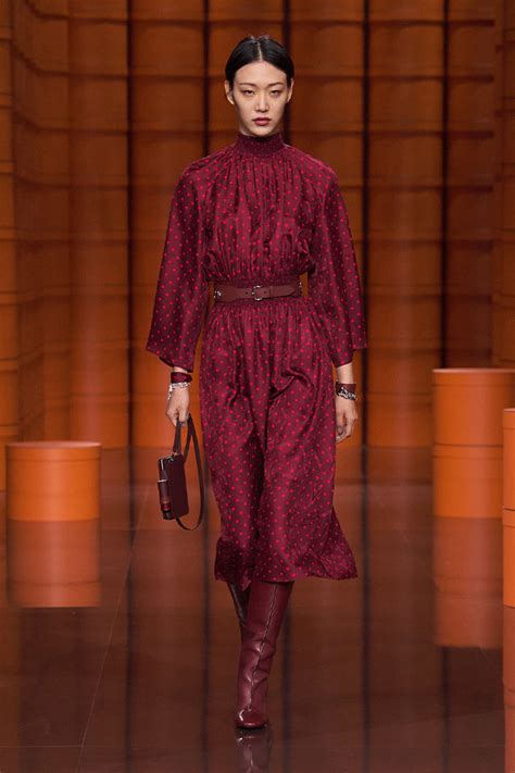 hermes aw21|Hermes runway dresses.